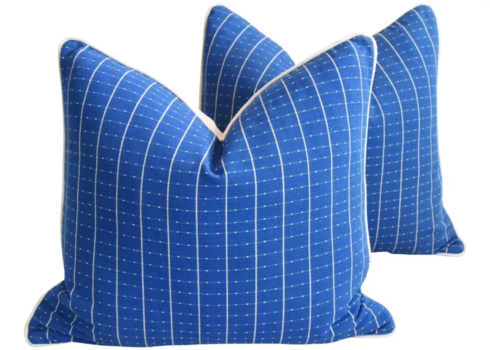 Blue & White Nautical Pillows - Set of 2