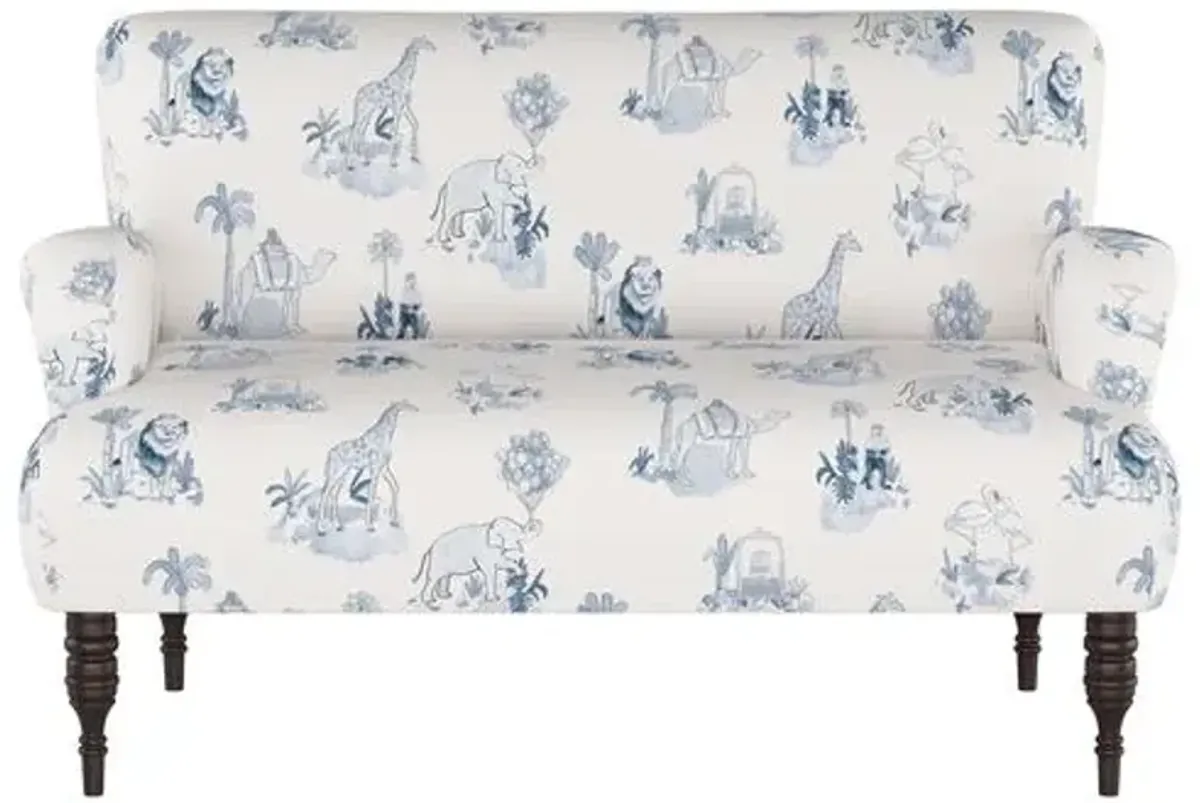 Nicola Settee - Malin Toile Blue