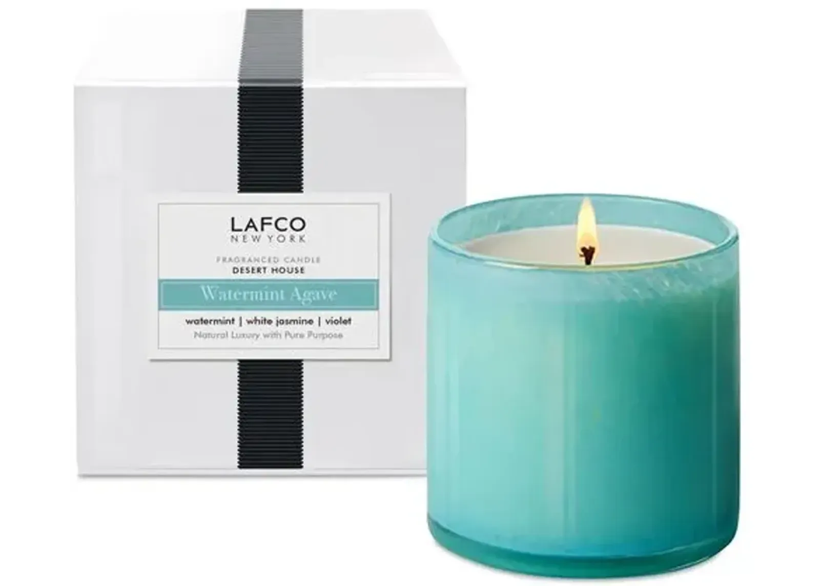 Classic 6.5 oz Candle - Watermint Agave - LAFCO New York - Blue