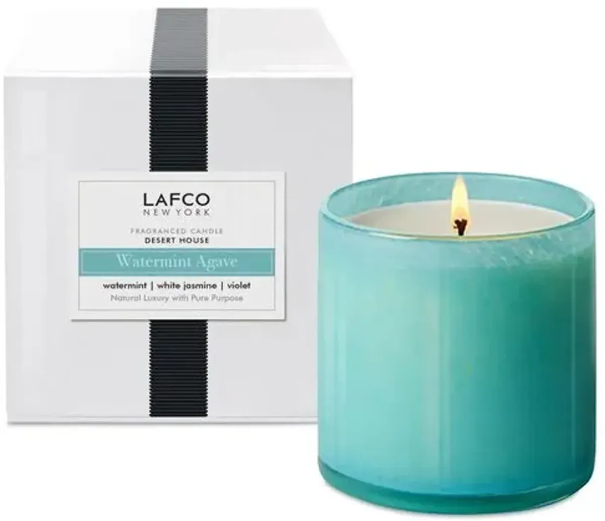 Classic 6.5 oz Candle - Watermint Agave - LAFCO New York - Blue