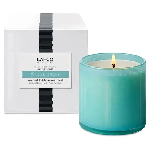 Classic 6.5 oz Candle - Watermint Agave - LAFCO New York - Blue