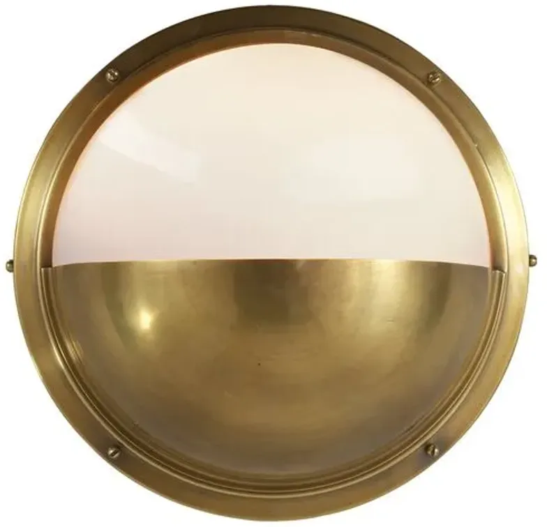 Visual Comfort - Pelham Moon Sconce - Brass - Gold