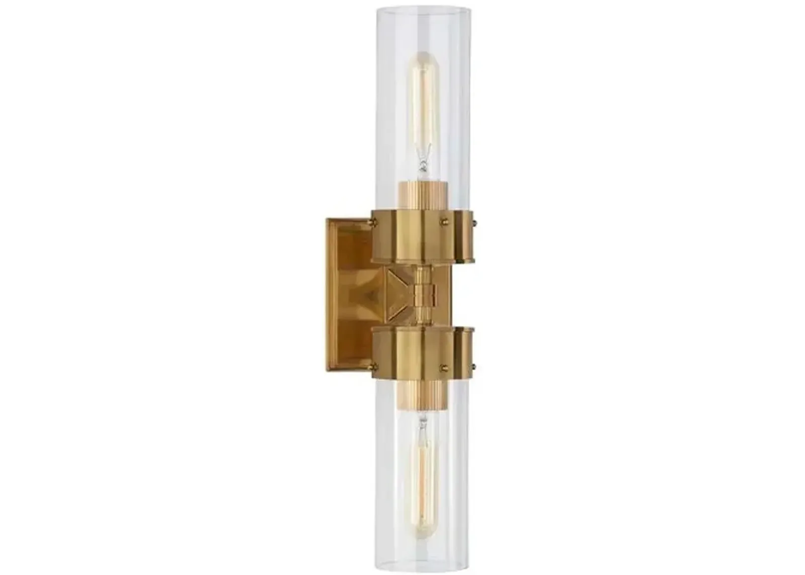 Visual Comfort - Marais Double Bath Sconce - Antiqued Brass - Gold