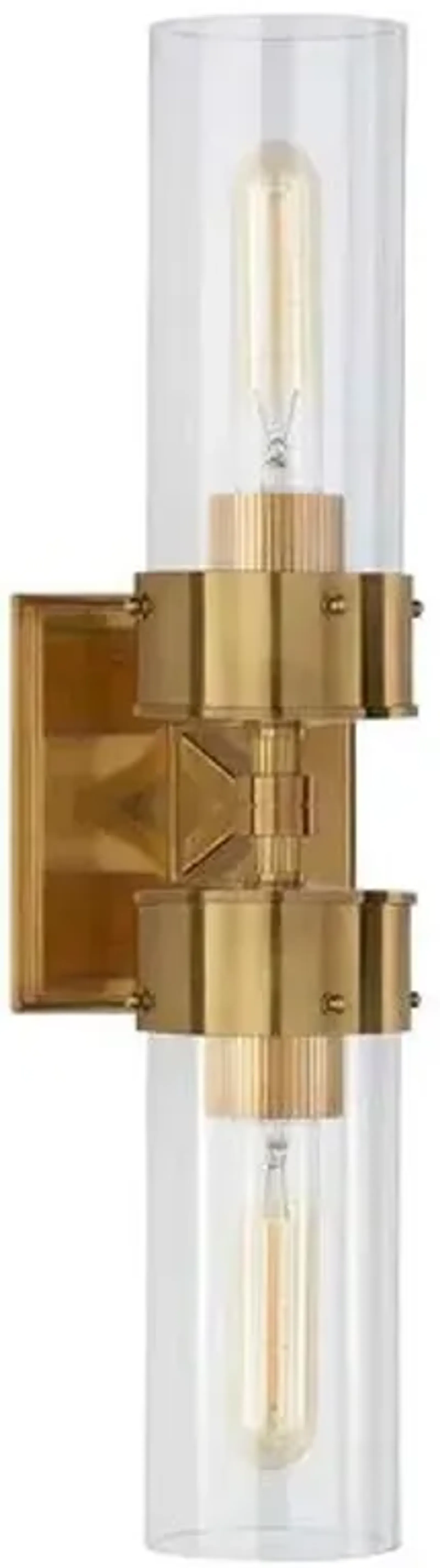 Visual Comfort - Marais Double Bath Sconce - Antiqued Brass - Gold