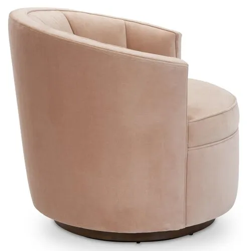 Jackie Swivel Chair - Velvet - Kim Salmela - Handcrafted