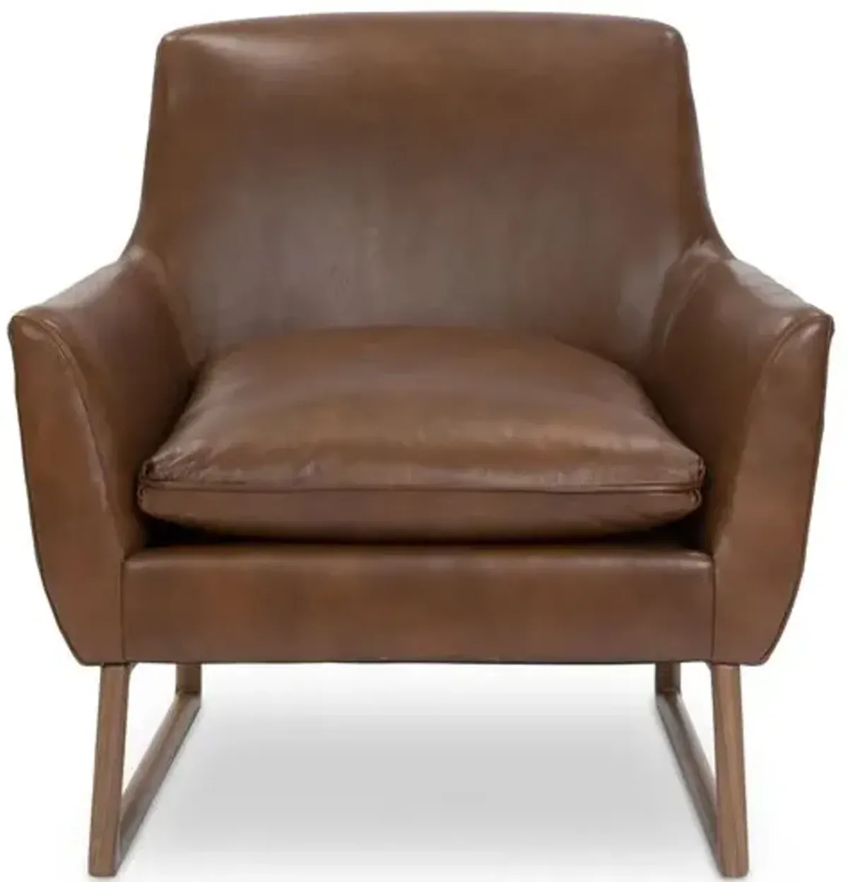 Nash Leather Accent Chair - Pecan - Kim Salmela - Handcrafted, Comfortable, Durable