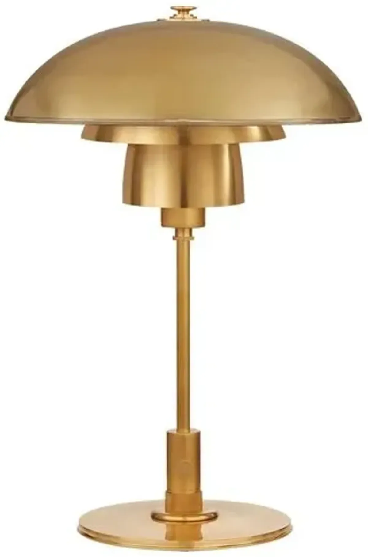 Visual Comfort - Whitman Desk Lamp - Antiqued Brass - Gold