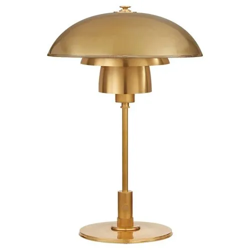 Visual Comfort - Whitman Desk Lamp - Antiqued Brass - Gold