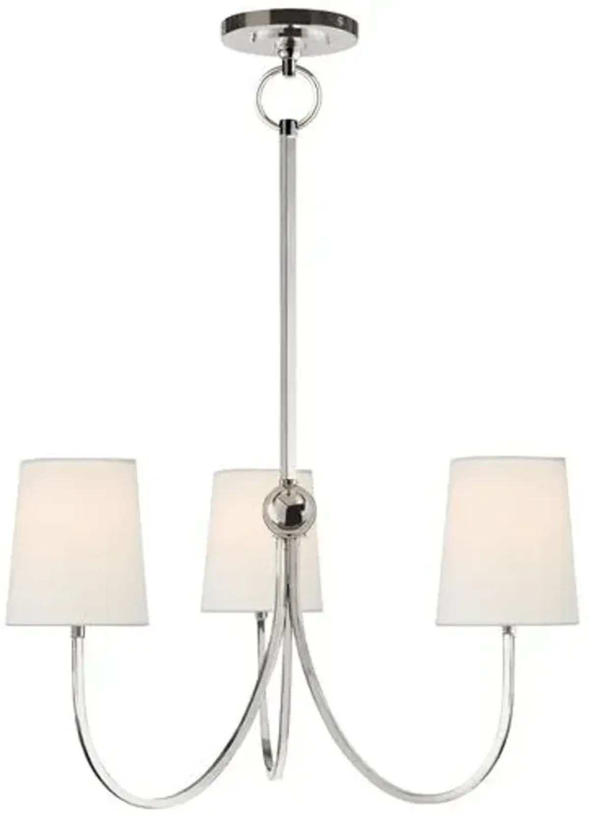 Visual Comfort - Reed Chandelier - Polished Nickel - Silver