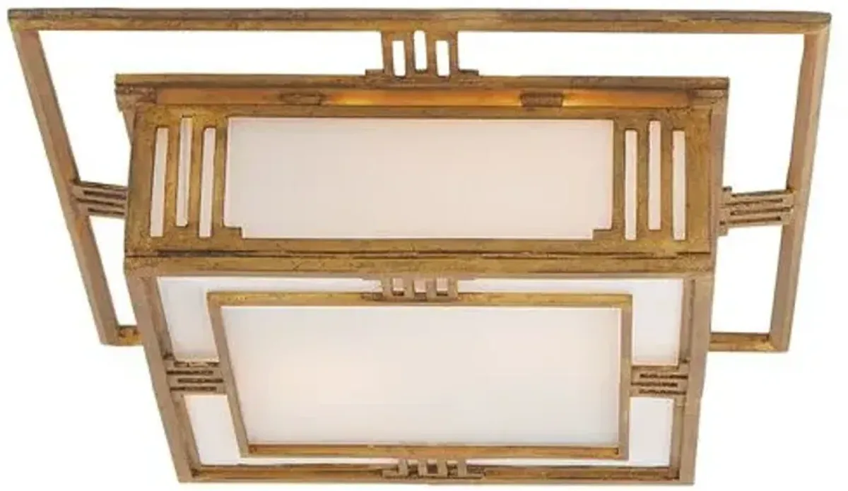 Visual Comfort - Enrique Flush Mount - Gilded Iron - Gold