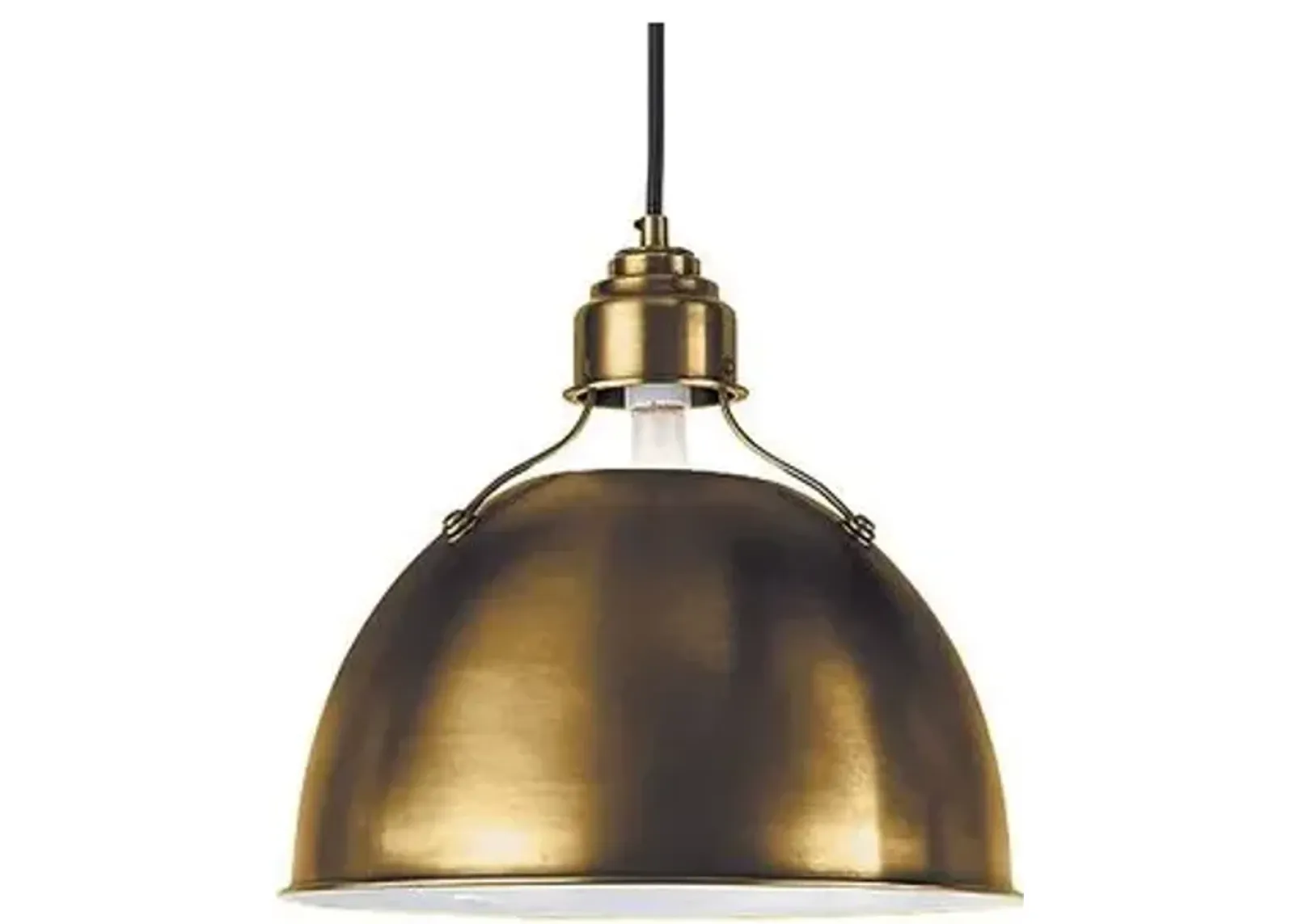 Visual Comfort - Eugene Pendant - Antiqued Brass - Gold