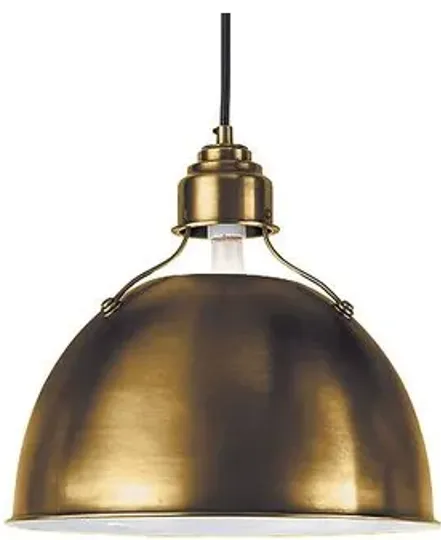 Visual Comfort - Eugene Pendant - Antiqued Brass - Gold