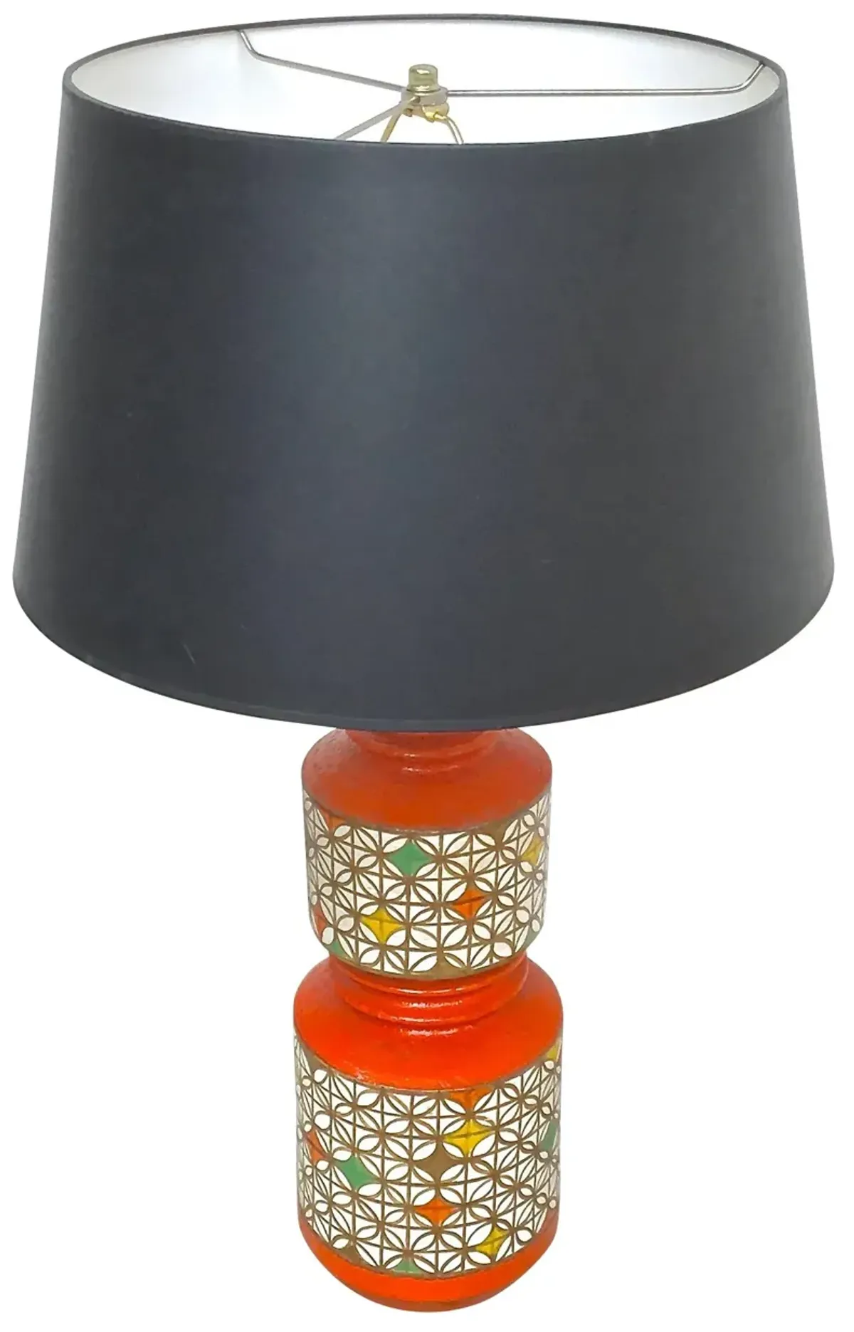 Midcentury Geometric Aldo Londi Lamp - Vermilion Designs