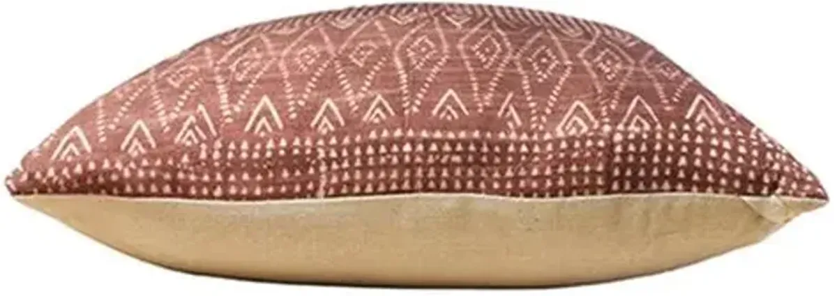 Imani 22x22 Pillow - Terracotta - Kim Salmela