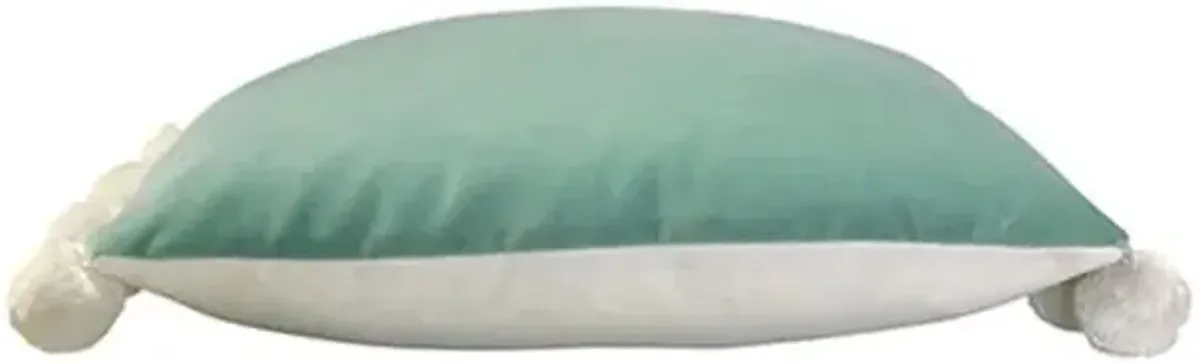 Josie Pom Pom Lumbar Pillow - Velvet - Kim Salmela