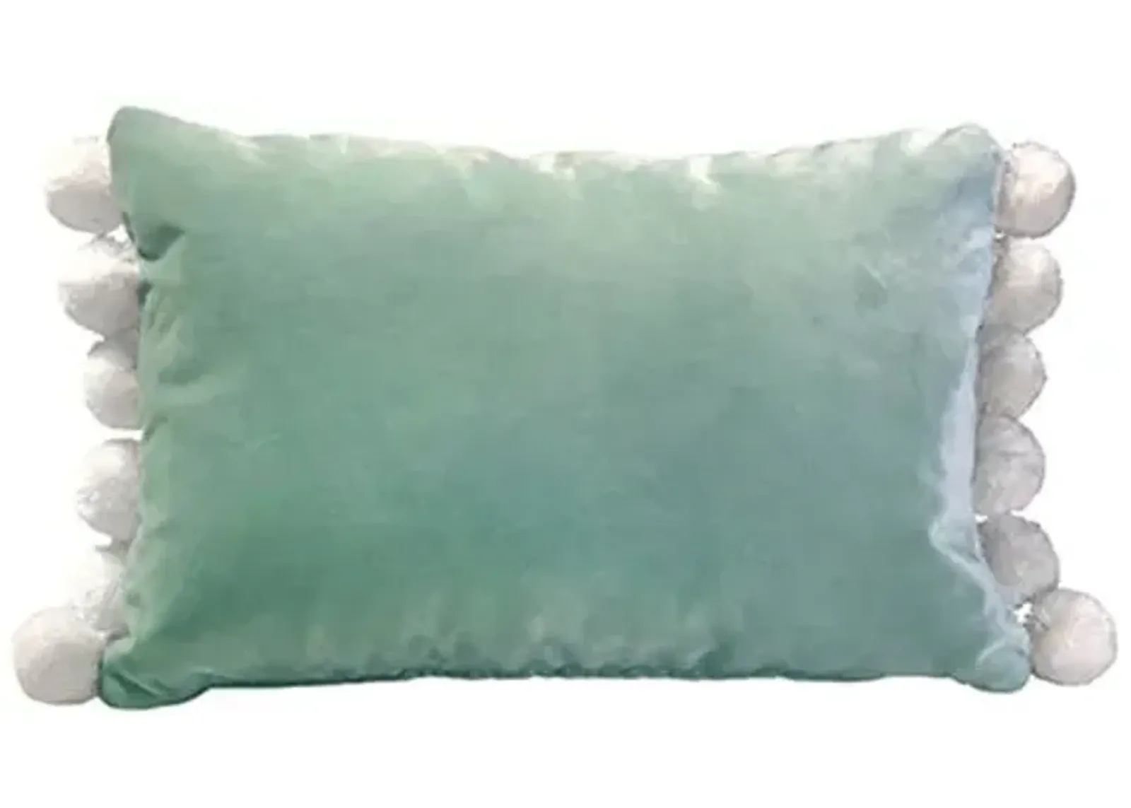 Josie Pom Pom Lumbar Pillow - Velvet - Kim Salmela