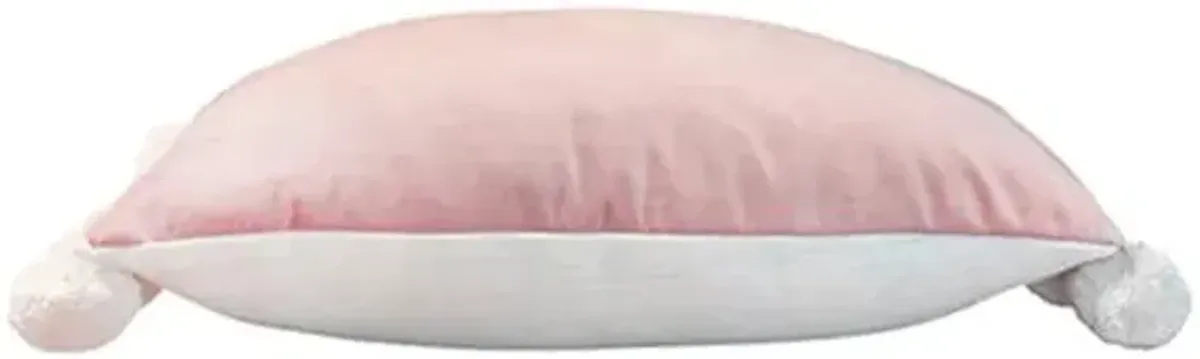 Josie Pom Pom Lumbar Pillow - Velvet - Kim Salmela