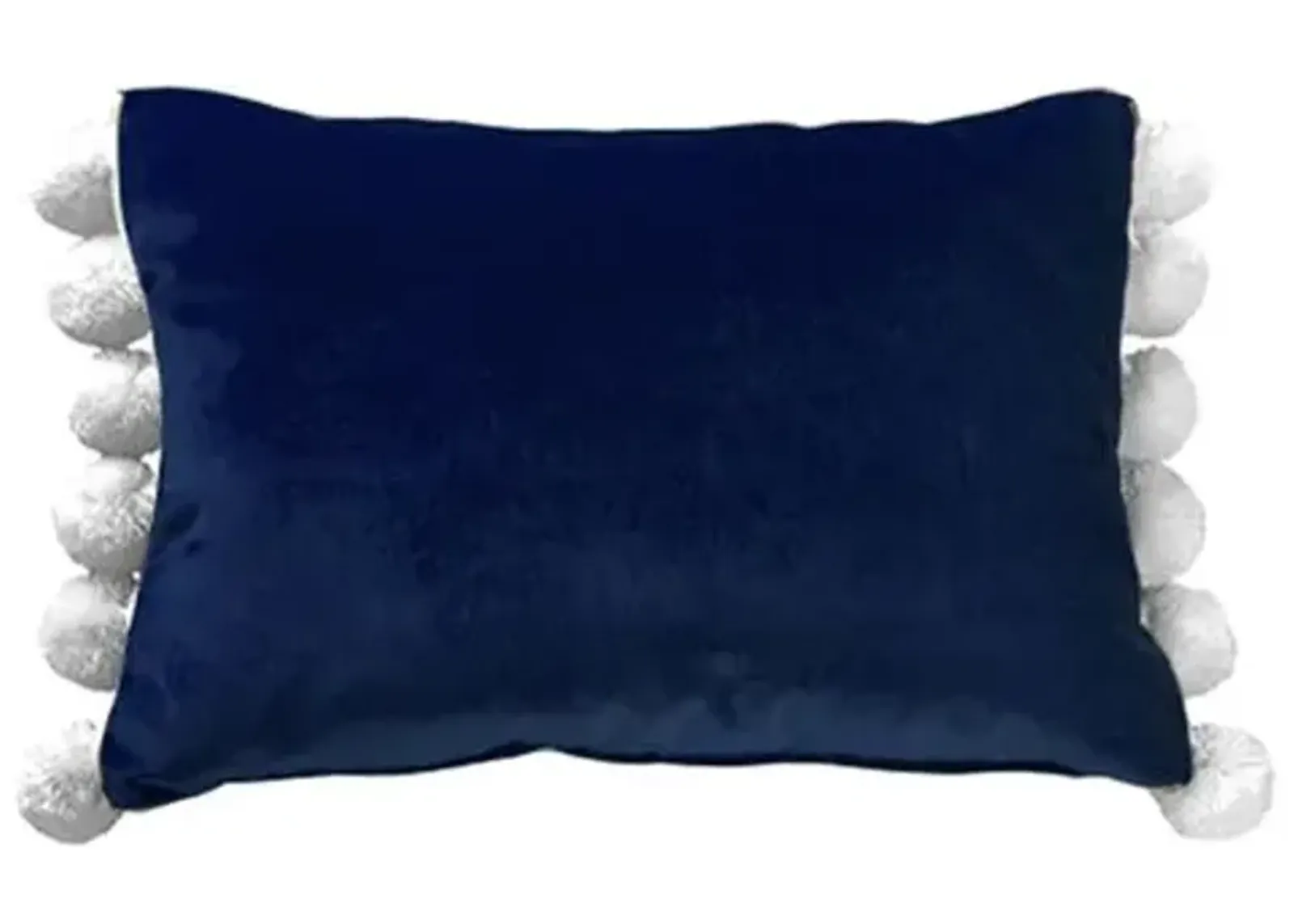 Josie Pom Pom Lumbar Pillow - Velvet - Kim Salmela