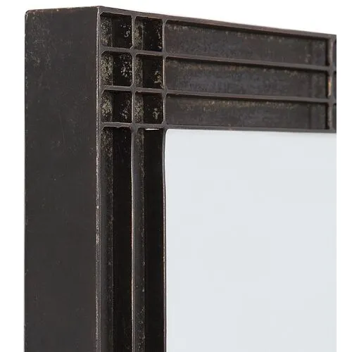Astaire Wall Mirror - Aged Black