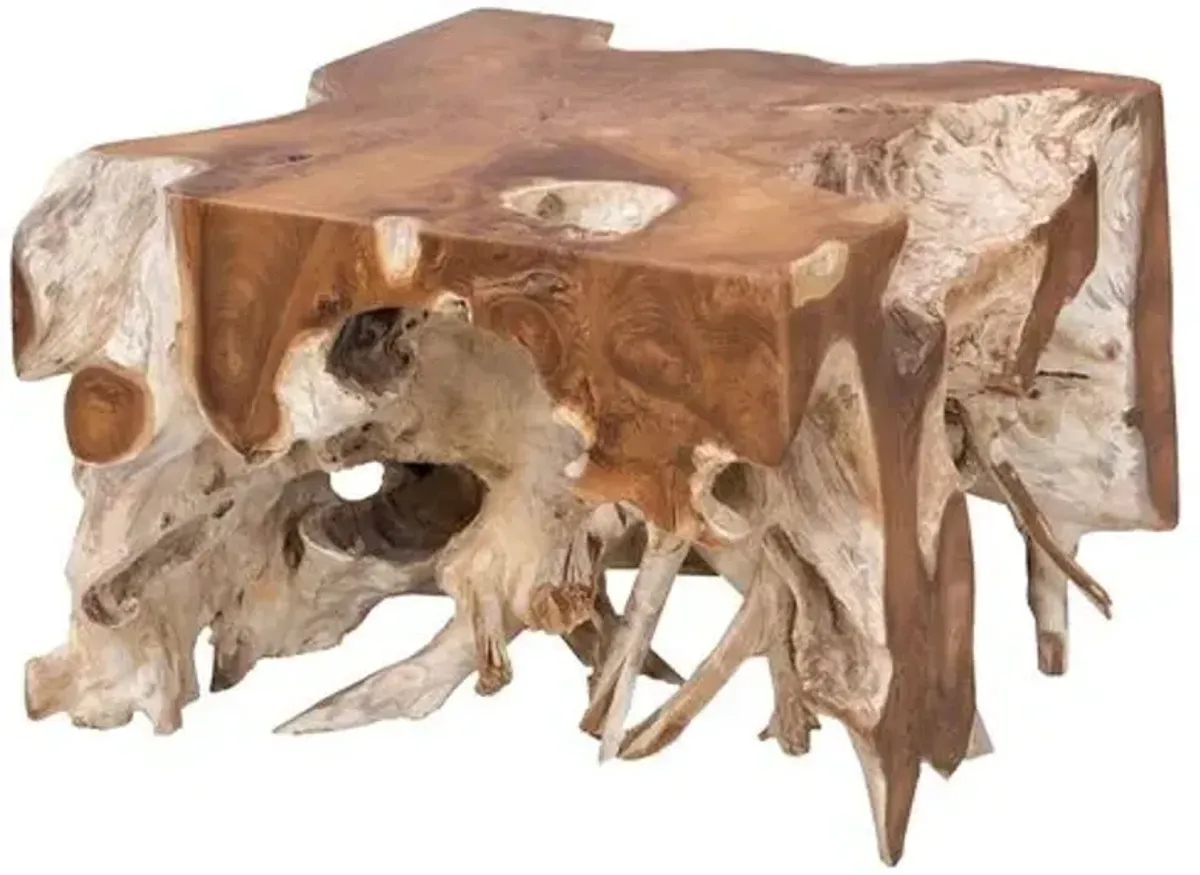 Whistler Teak Root Outdoor Coffee Table - Natural