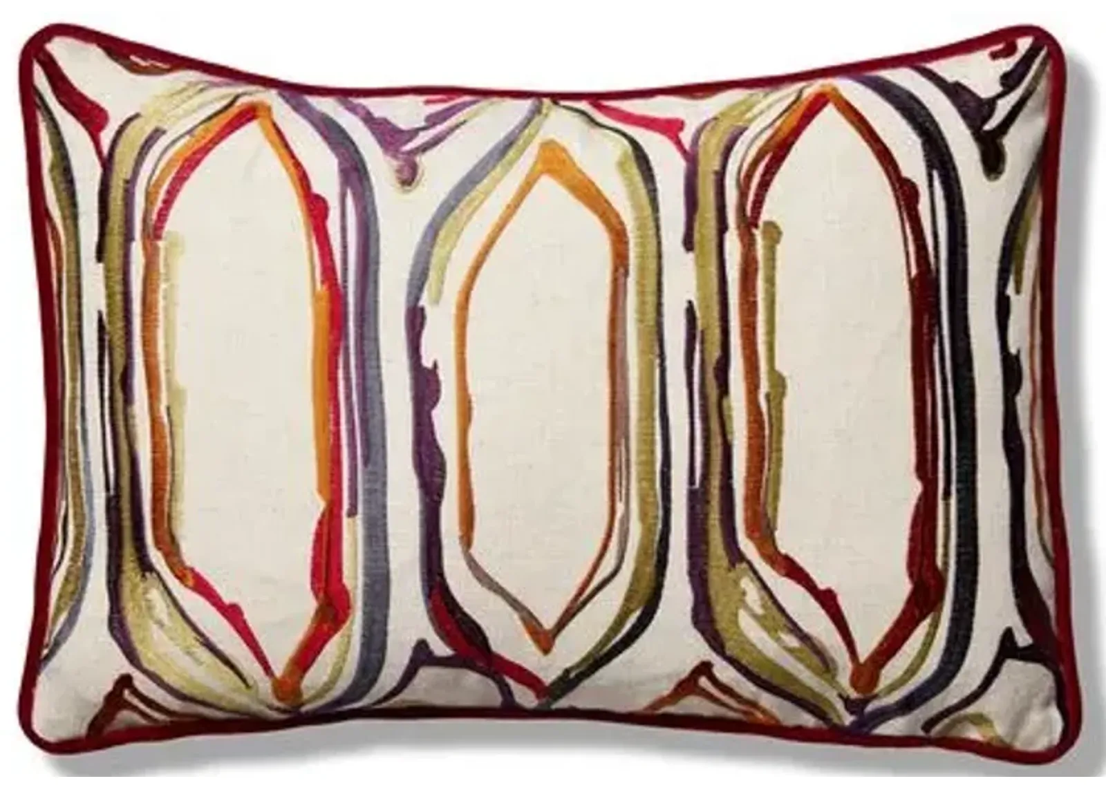 Carly 12x18 Lumbar Pillow - Rich Primary Paint