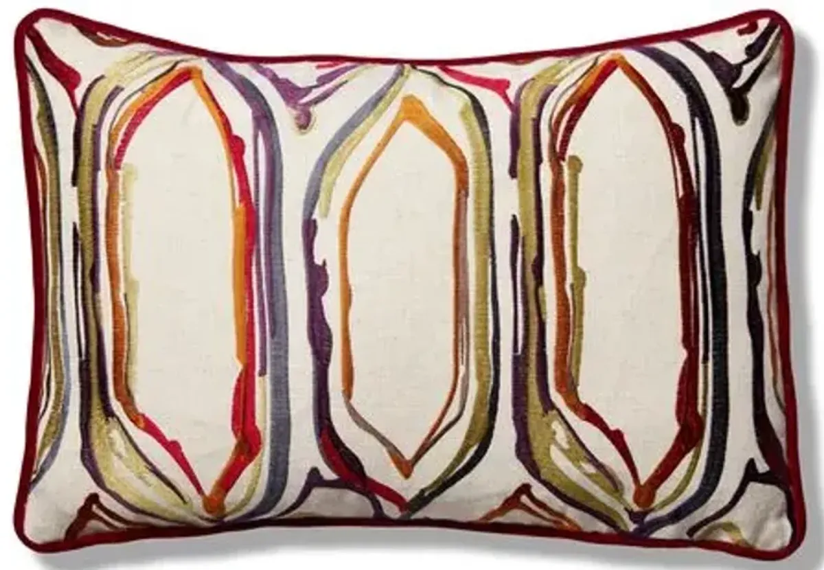 Carly 12x18 Lumbar Pillow - Rich Primary Paint