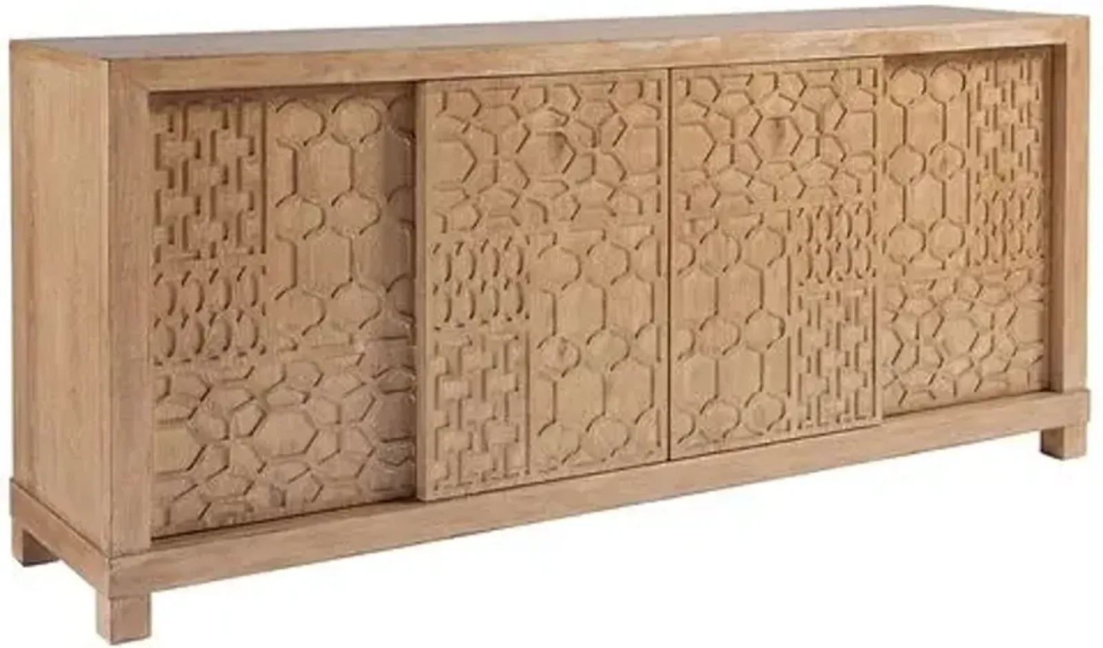 Morocco Media Console - Natural - Tommy Bahama - Brown