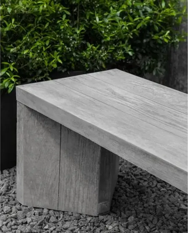 Ch nes Brut Outdoor Bench - Graystone - Campania International