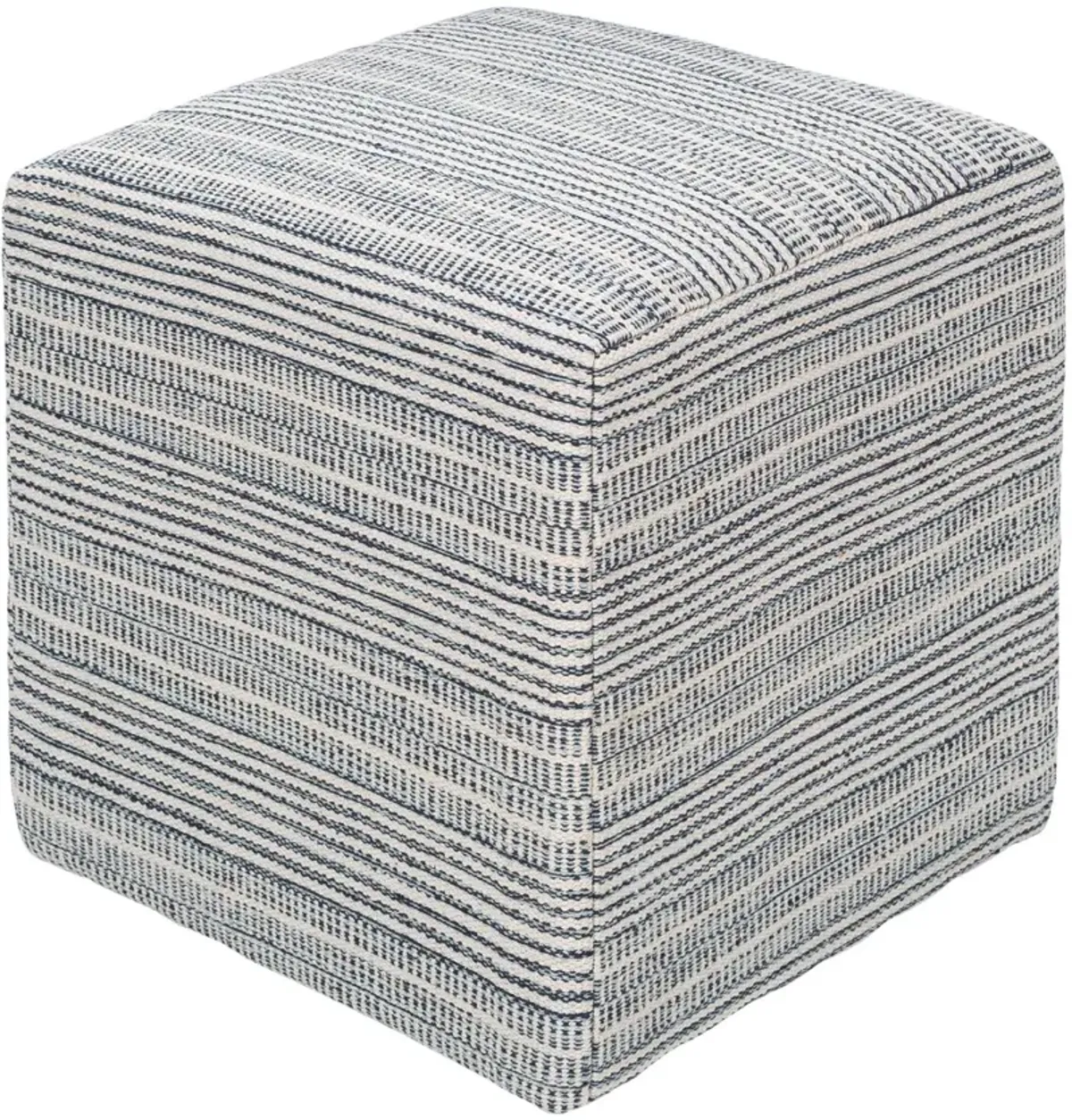 Isabis Pouf, Blue Stripe