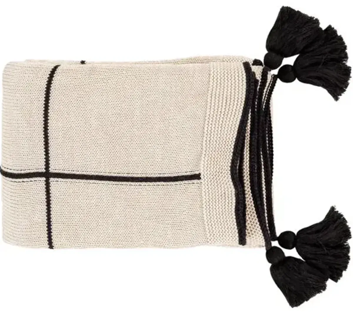 Graficar Cotton Throw - Black