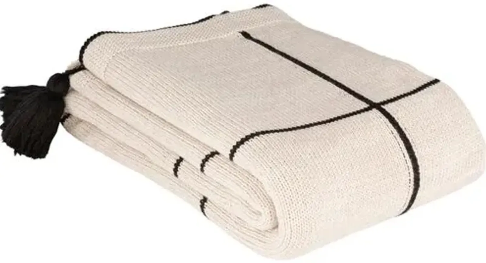 Graficar Cotton Throw - Black