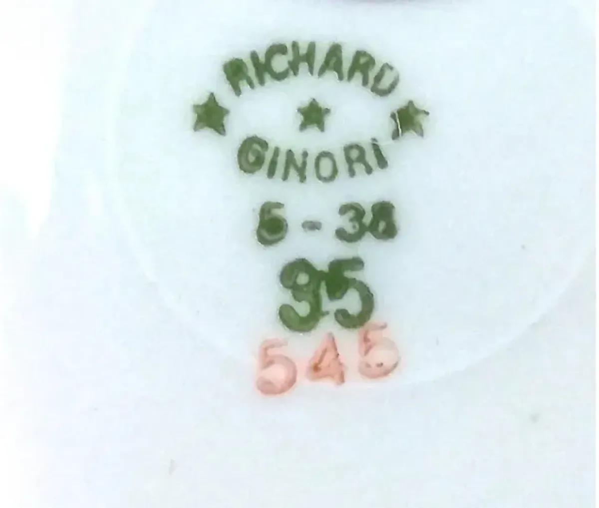 Gio Ponti for Richard Ginori Sport Dish - Vermilion Designs - White