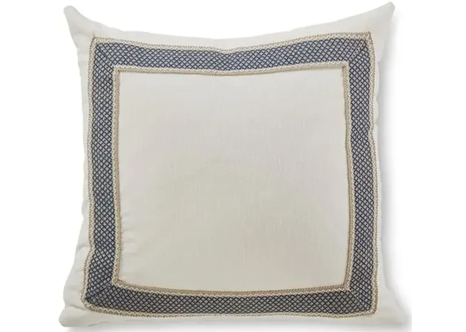 Clarke 20x20 Pillow - White/Navy