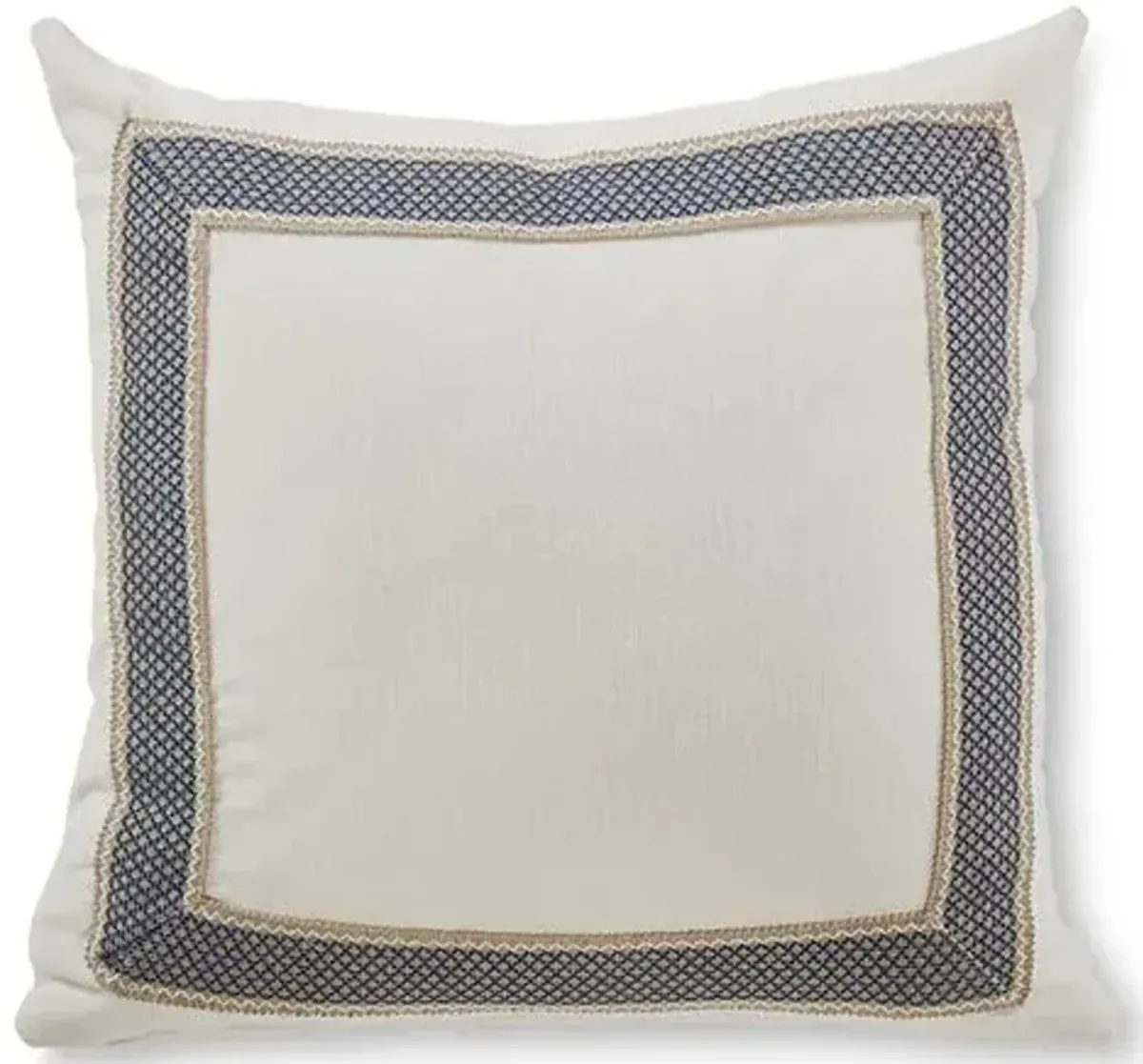 Clarke 20x20 Pillow - White/Navy