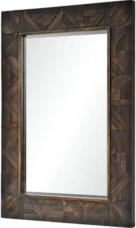 Madden Wall Mirror - Chestnut