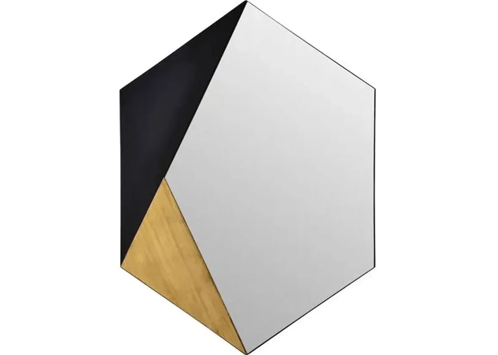 Cad Wall Mirror - Black/Gold Leaf