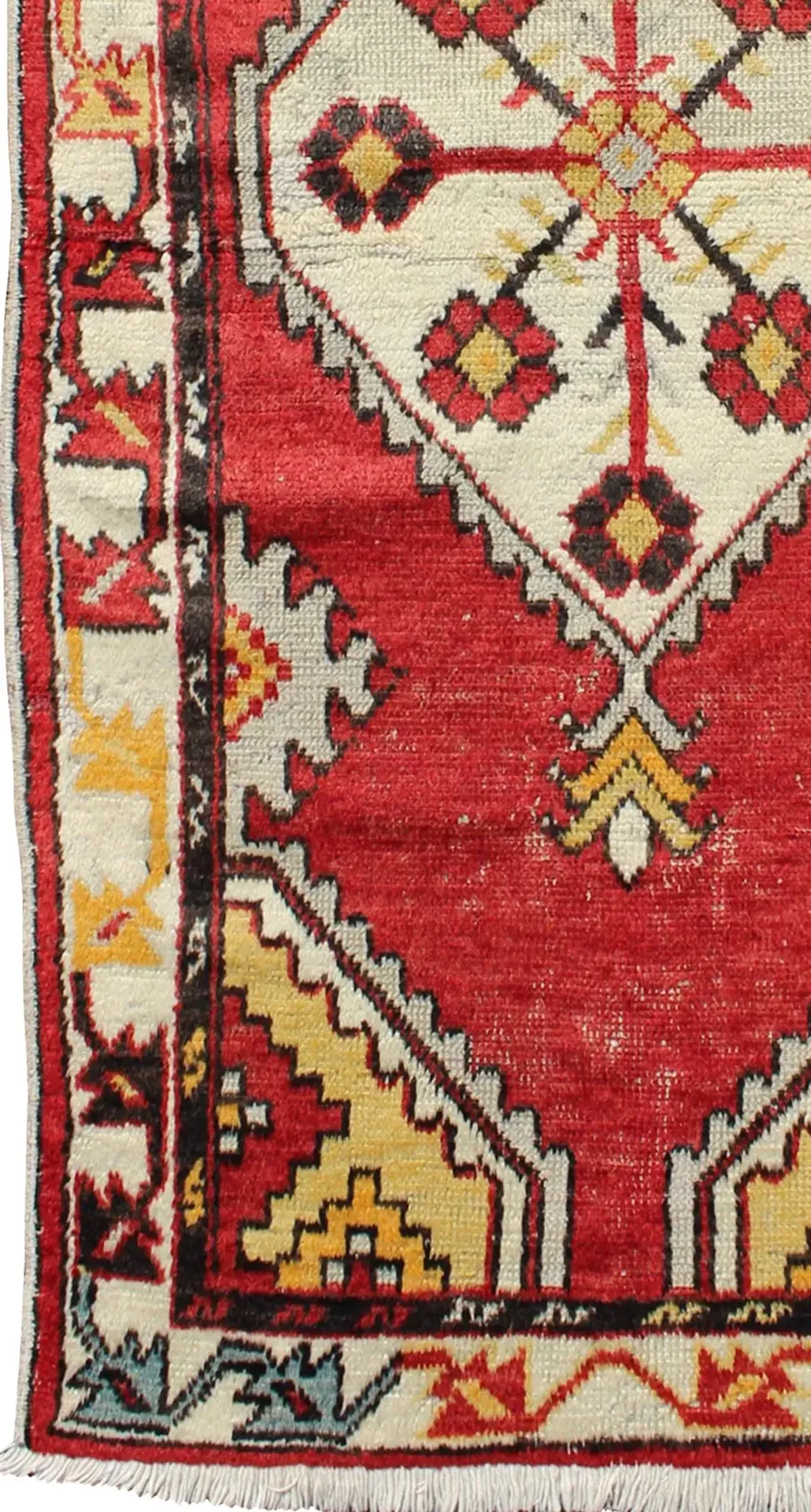 Turkish Oushak Rug - 2'7" x 5'6" - Keivan Woven Arts - Red - Red