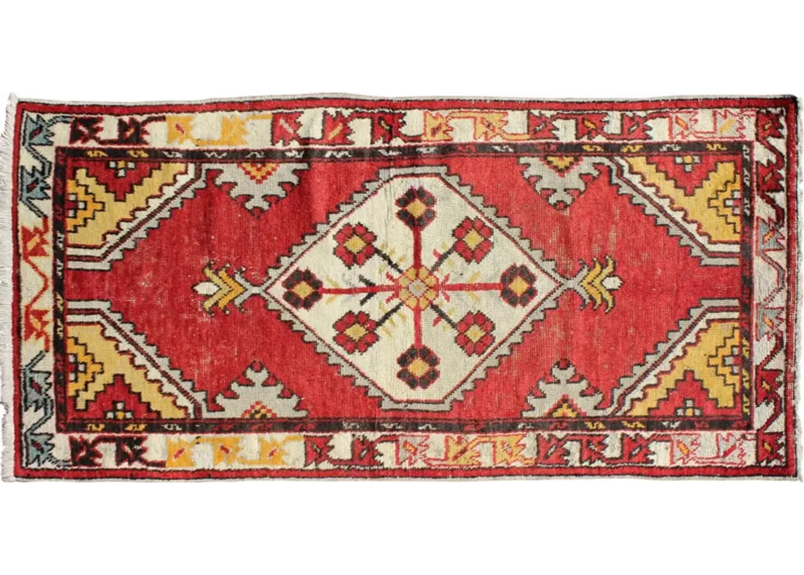 Turkish Oushak Rug - 2'7" x 5'6" - Keivan Woven Arts - Red - Red