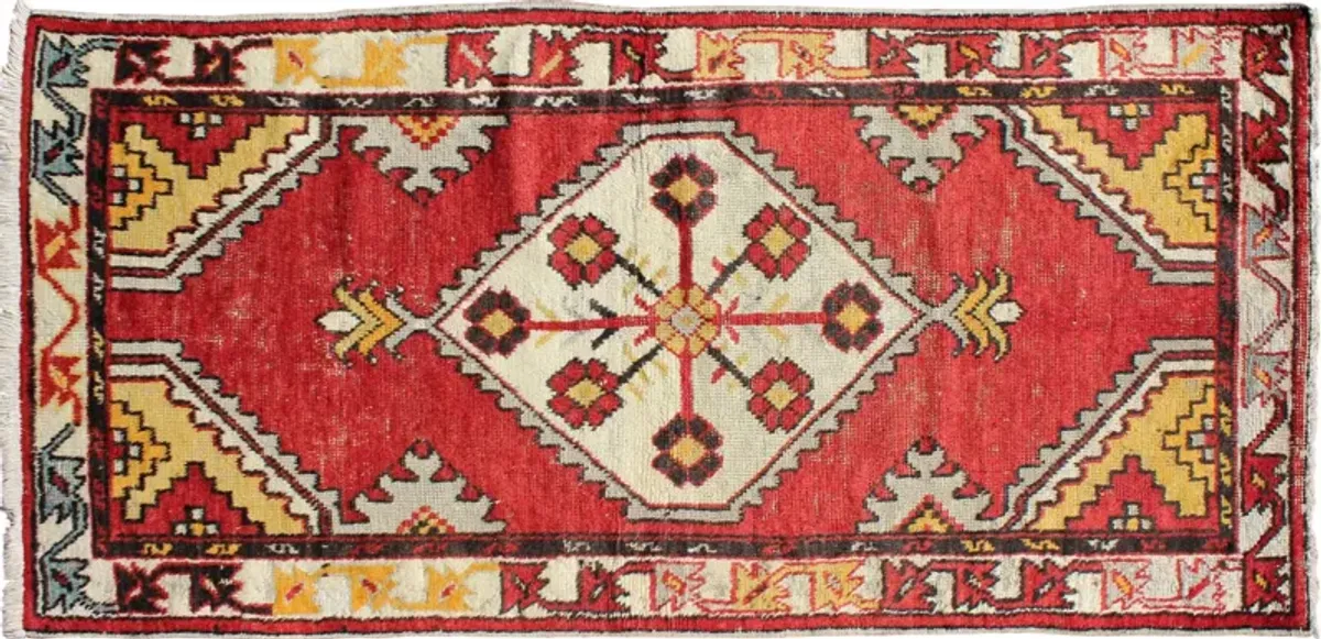 Turkish Oushak Rug - 2'7" x 5'6" - Keivan Woven Arts - Red - Red