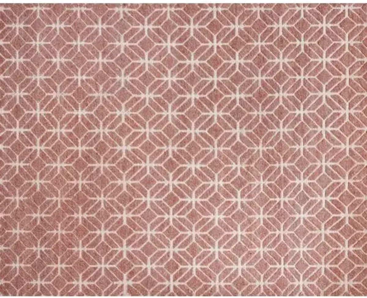 Janina Hand-Knotted Rug - Berry - STARK - Red - Red