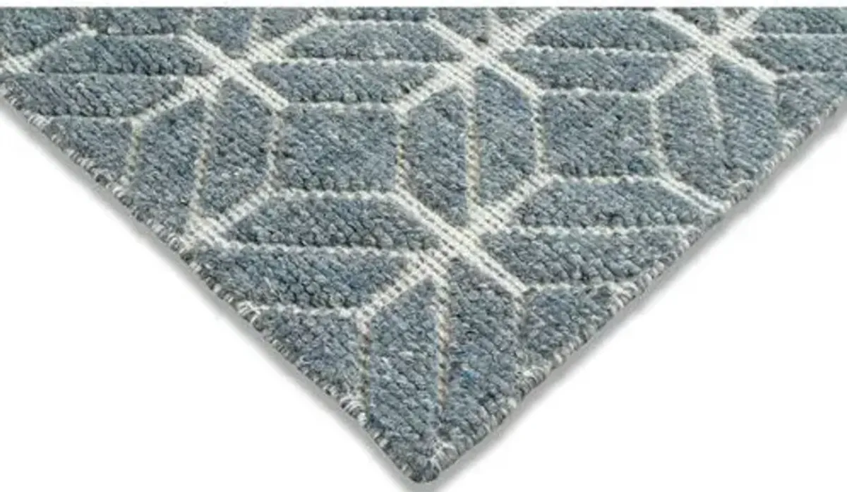 Janina Hand-Knotted Rug - Denim - STARK - Blue - Blue