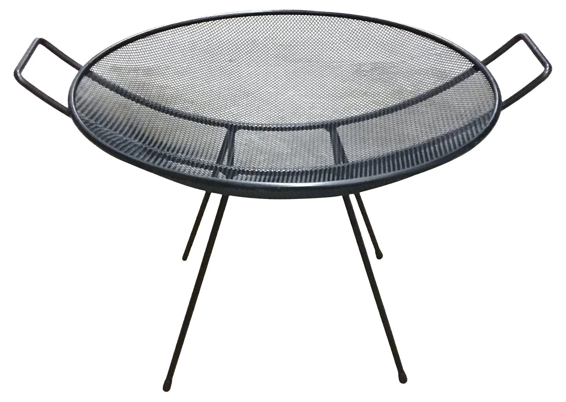 Mid-Century Modern Wire Magazine Table - Vermilion Designs - Black