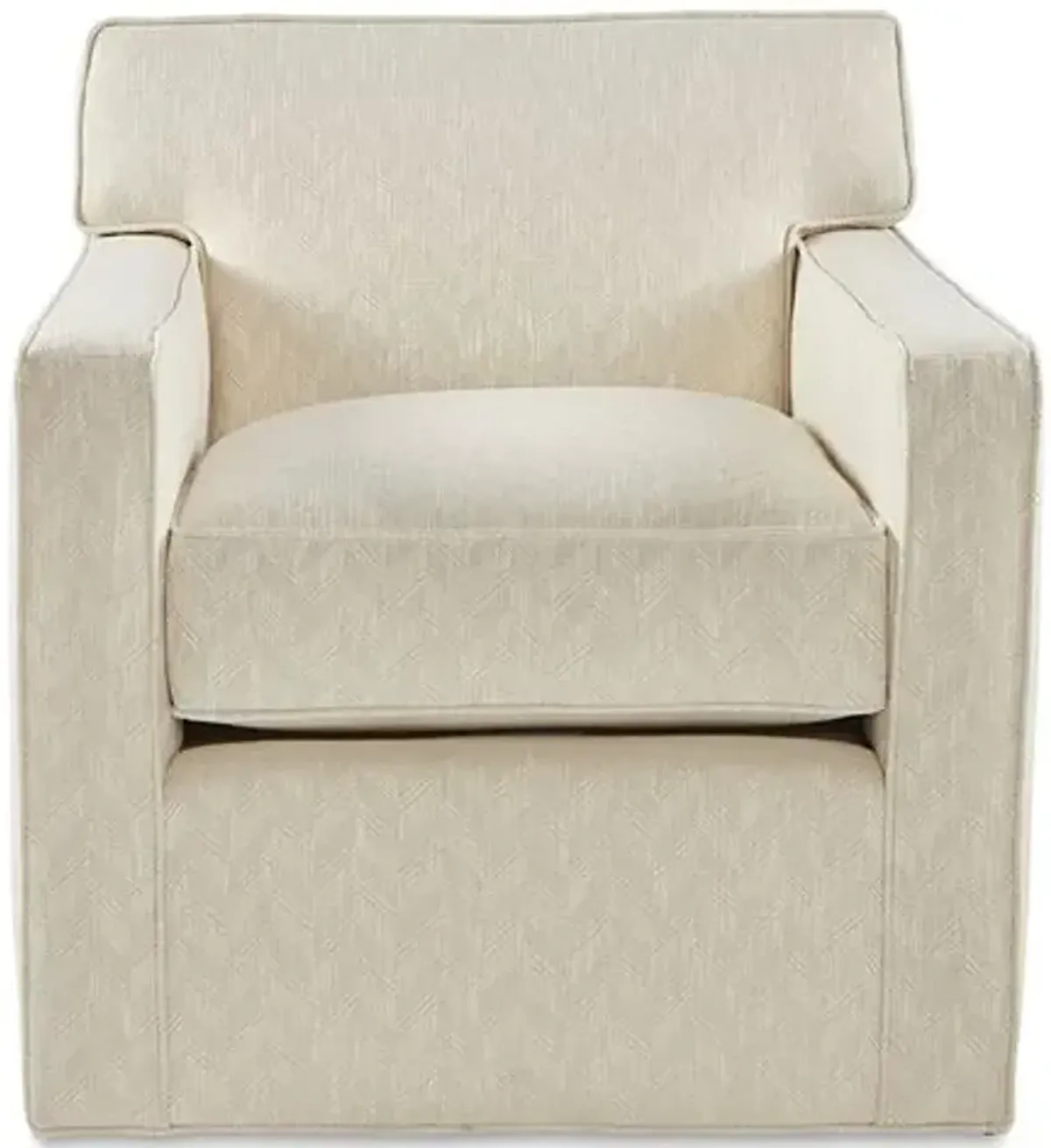 Kelton Swivel Chair - Parchment Crypton - Joe Ruggiero