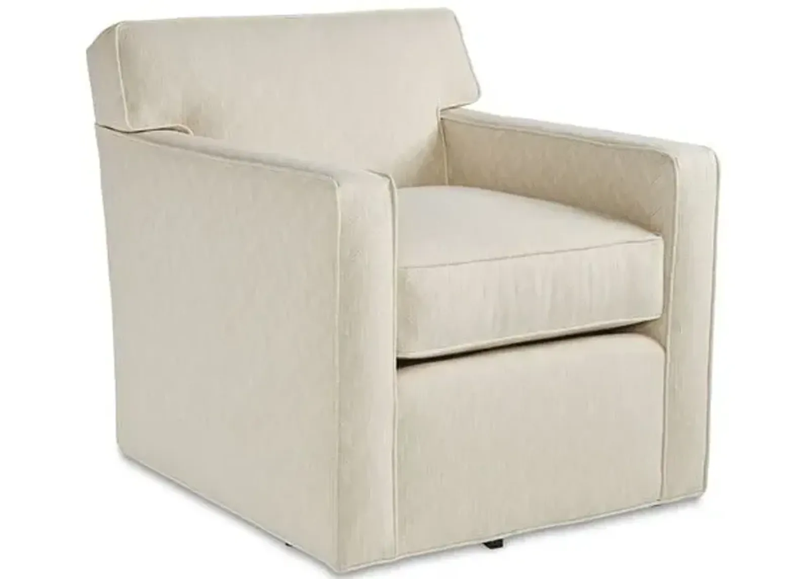 Kelton Swivel Chair - Parchment Crypton - Joe Ruggiero