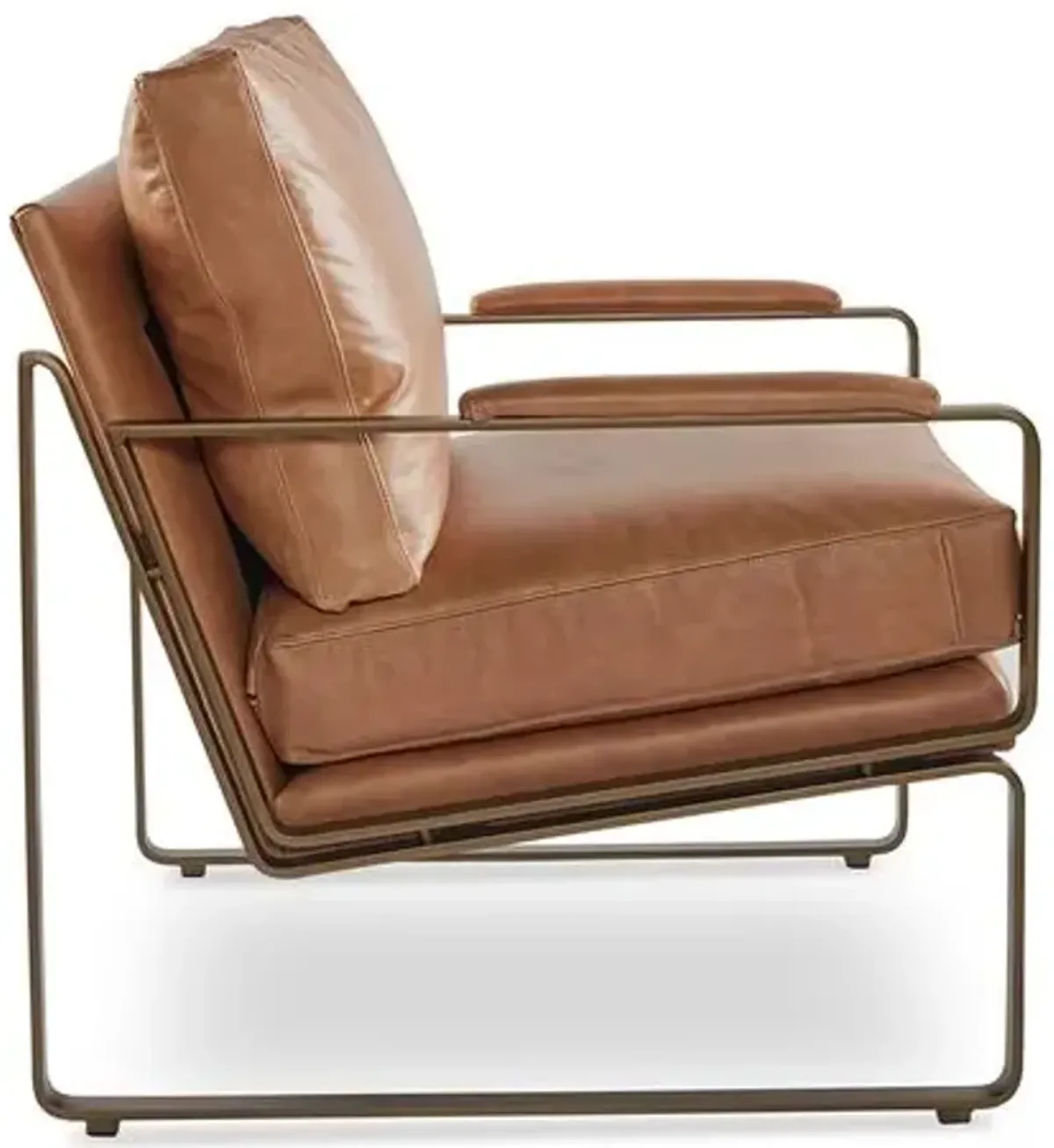 Henry Chair - Café Crypton Leather - Miles Talbott - Handcrafted - Brown