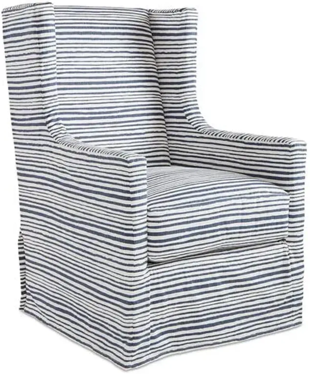 Nicole Swivel Chair - Indigo - Handcrafted