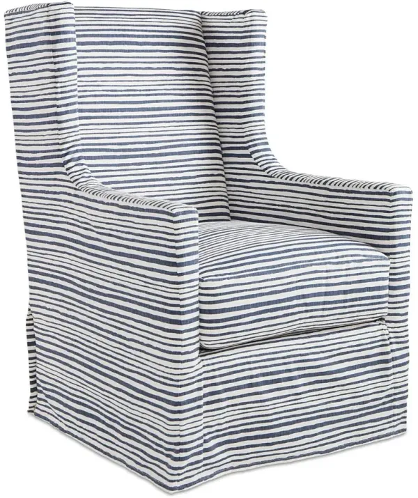 Nicole Swivel Chair, Indigo