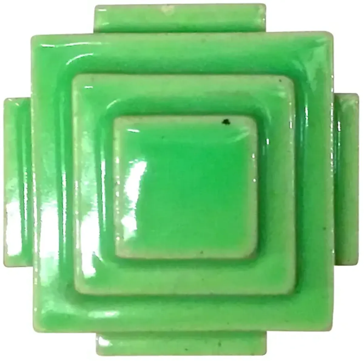 Art Deco Geometric Sculpture - Vermilion Designs - Green