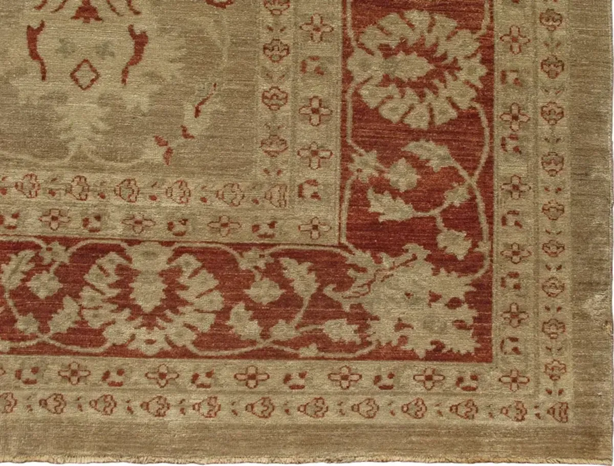 Vintage Sultanabad Carpet - 10' x 13'9" - Keivan Woven Arts - Beige