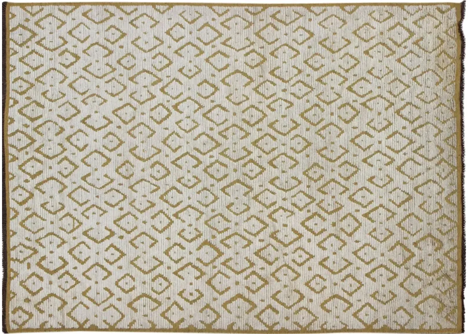 Modern Carpet - 10' x 14' - Keivan Woven Arts - yellow